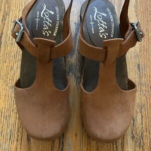 Lotta from Stockholm Brown Leather Clogs